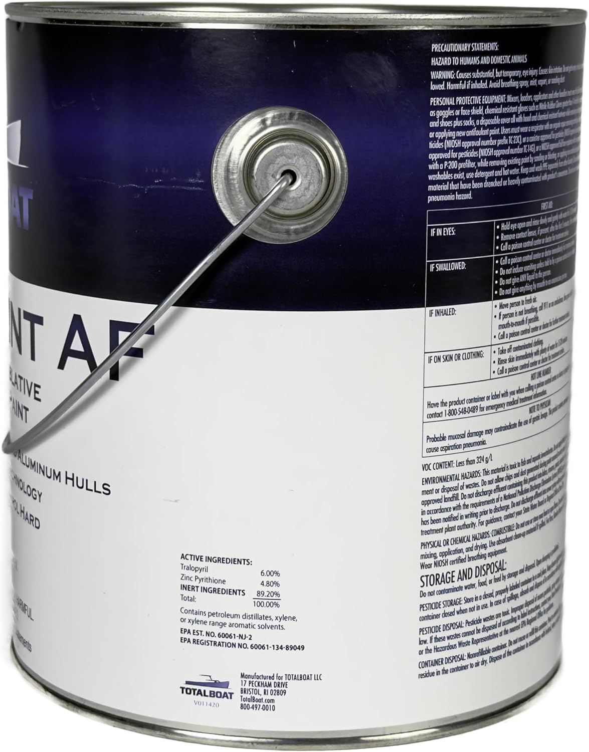 TotalBoat Alumipaint AF Aluminum and Pontoon Boat Bottom Paint (Black