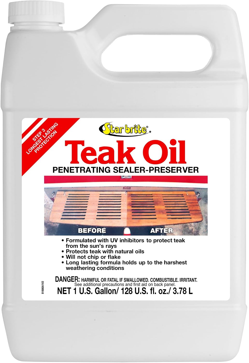 STAR BRITE Marine Grade Teak Oil - Long-Lasting