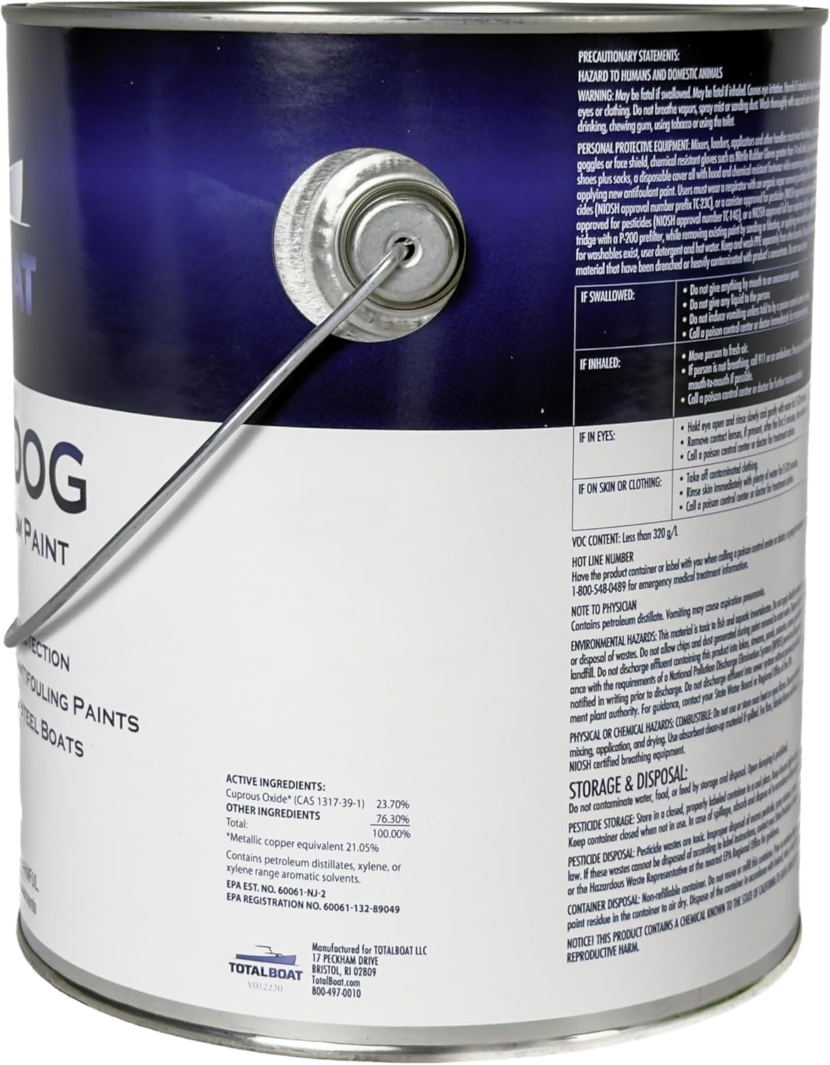 TotalBoat Underdog Marine Antifouling Bottom Paint for Fiberglass