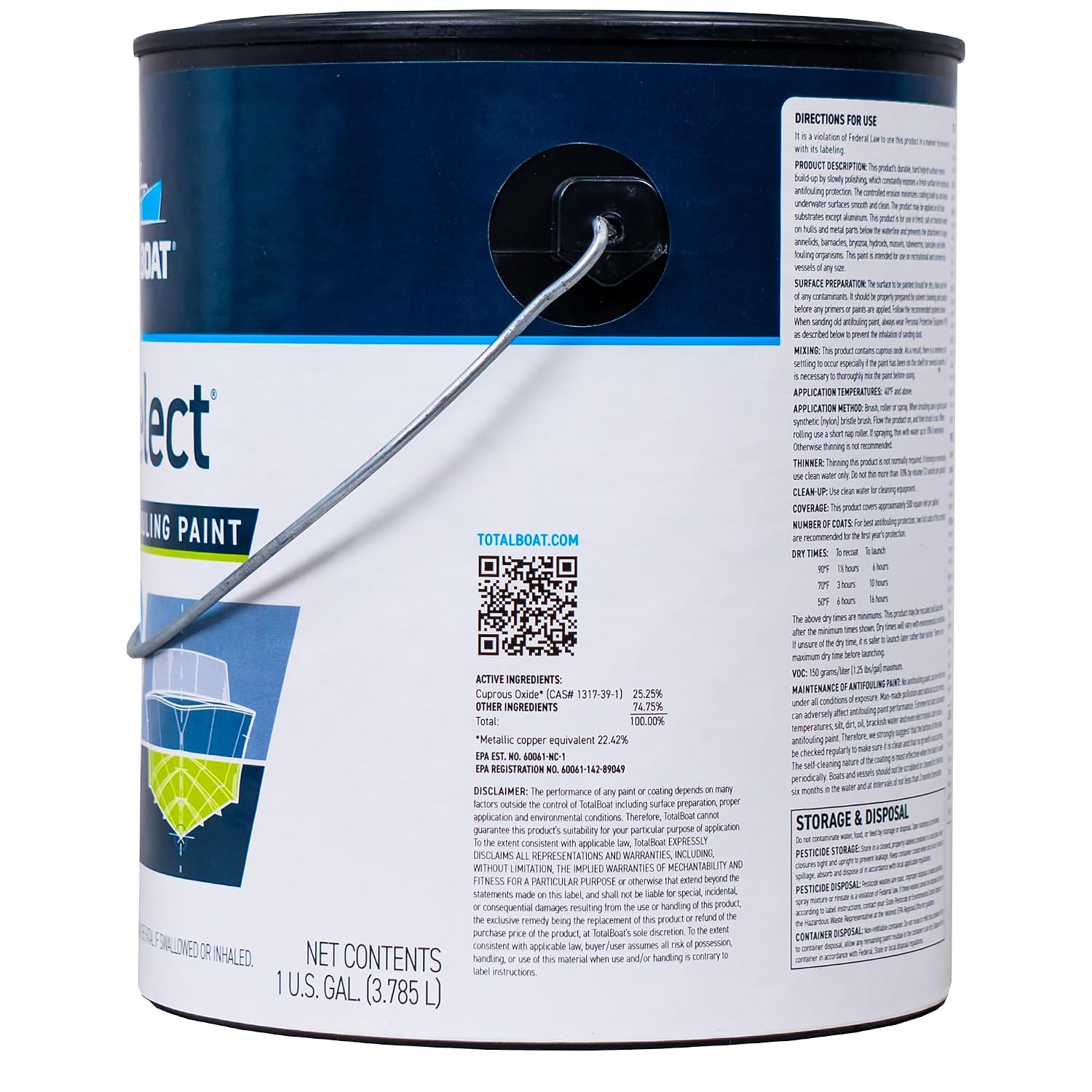 TotalBoat JD Select Ablative Antifouling Bottom Paint for Fiberglass